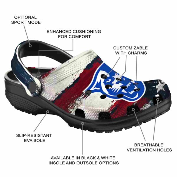 personalized georgia state panthers patriotic stripes clog new arrival