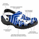 personalized georgia state panthers zigzag paint burst clog best selling