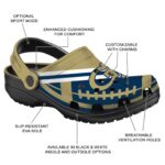 personalized georgia tech yellow jackets football motif clog best selling