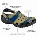 personalized georgia tech yellow jackets paint splatter graphics clog best selling