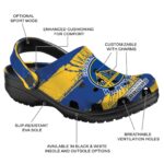 personalized golden state warriors paint splatter graphics crocs fashion forward