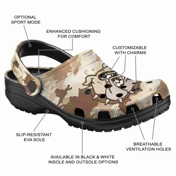 personalized gonzaga bulldogs desert camo clog new arrival