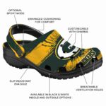 Personalized Green Bay Packers Paint Splatter Graphics Crocs Best selling
