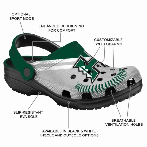 personalized hawaii rainbow warriors baseball motif clog new arrival