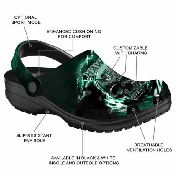 personalized hawaii rainbow warriors gothic skull clog new arrival
