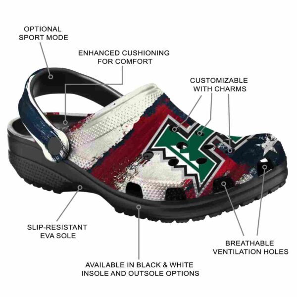 personalized hawaii rainbow warriors patriotic stripes clog new arrival