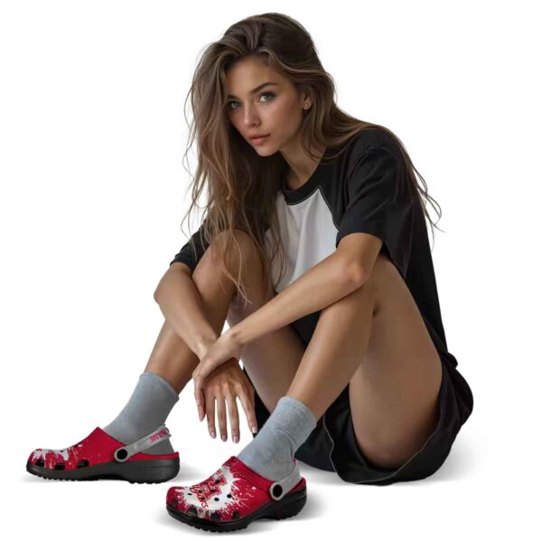 personalized houston cougars splash art clog premium grade