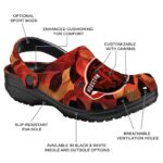 personalized houston rockets autumn leaves clog best selling