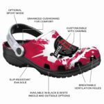 personalized houston rockets splatter pattern clog best selling