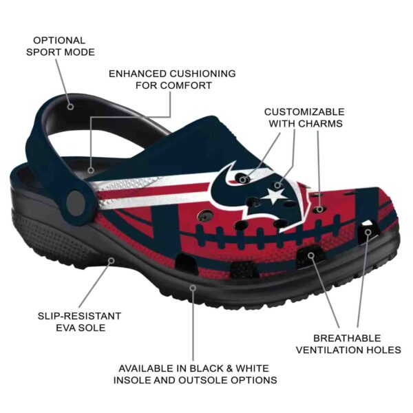 personalized houston texans football motif crocs new arrival