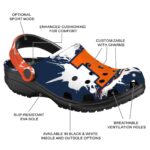 Personalized Illinois Fighting Illini Splatter Pattern Crocs Best selling