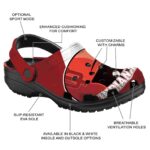 personalized indiana hoosiers baseball helmet clog best selling