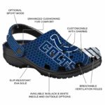 Personalized Indianapolis Colts Contrasting Stripes Crocs Best selling