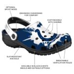 Personalized Indianapolis Colts Splatter Pattern Crocs Best selling