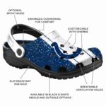 Personalized Indianapolis Colts Vertical Stripes Crocs Best selling