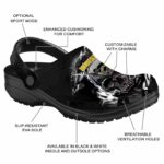 Personalized Iowa Hawkeyes Gothic Skull Crocs Best selling