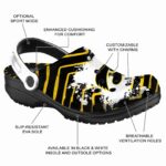 Personalized Iowa Hawkeyes Zigzag Paint Burst Crocs Best selling