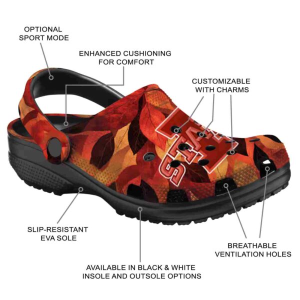 personalized iowa state cyclones autumn leaves clog new arrival