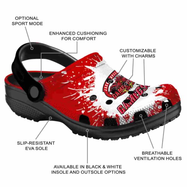 personalized jacksonville state gamecocks splash art clog new arrival