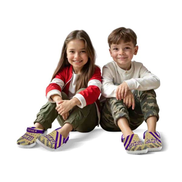 personalized james madison dukes star spangled graphic clog fashion forward
