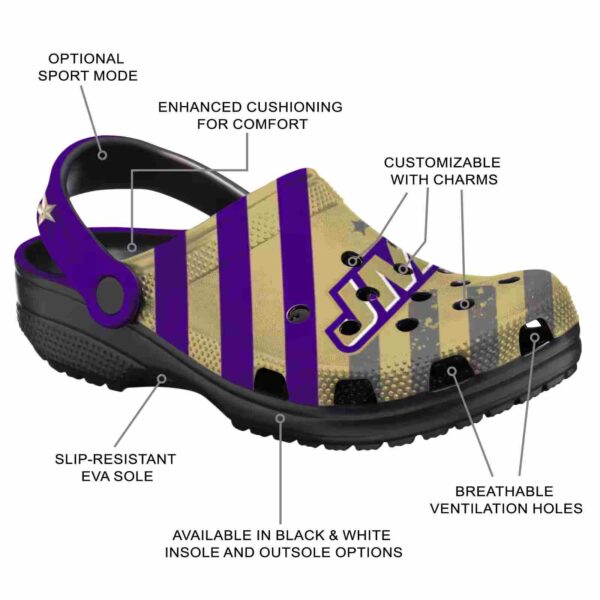 personalized james madison dukes star spangled graphic clog new arrival