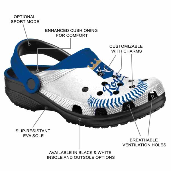 personalized kansas city royals baseball motif crocs new arrival