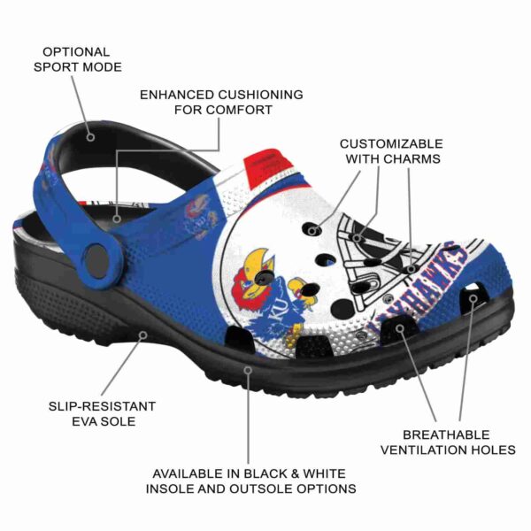 personalized kansas jayhawks football helmet crocs new arrival