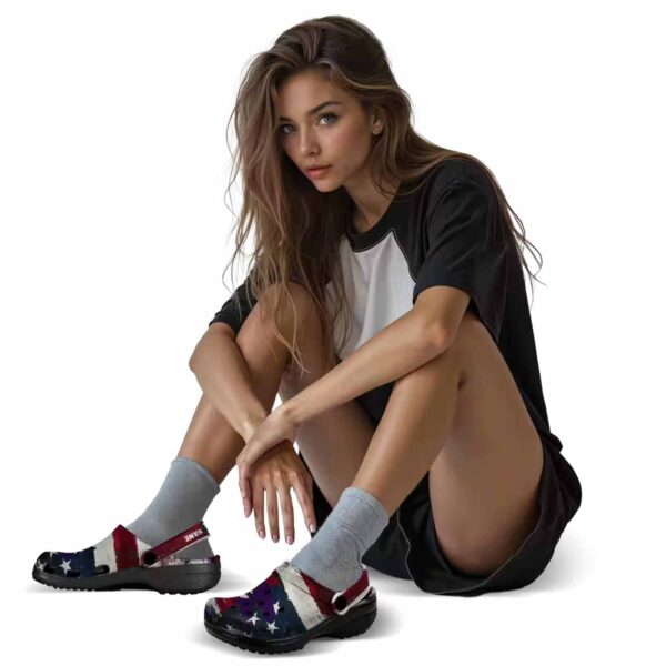 personalized kansas state wildcats patriotic stripes clog premium grade