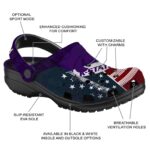 personalized kansas state wildcats star spangled side pattern clog best selling