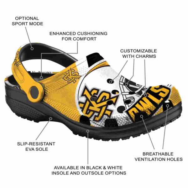 personalized kennesaw state owls football helmet clog new arrival