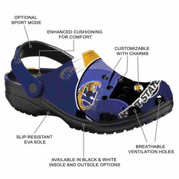 personalized kent state golden flashes baseball helmet clog new arrival