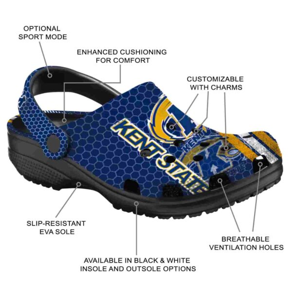 personalized kent state golden flashes contrasting stripes clog new arrival