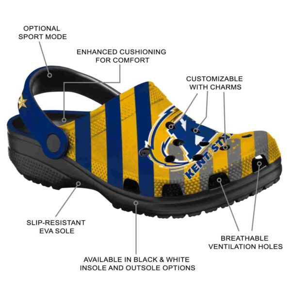 personalized kent state golden flashes star spangled graphic clog new arrival
