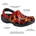 personalized la tech autumn leaves clog best selling