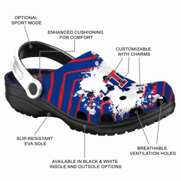personalized la tech zigzag paint burst clog new arrival