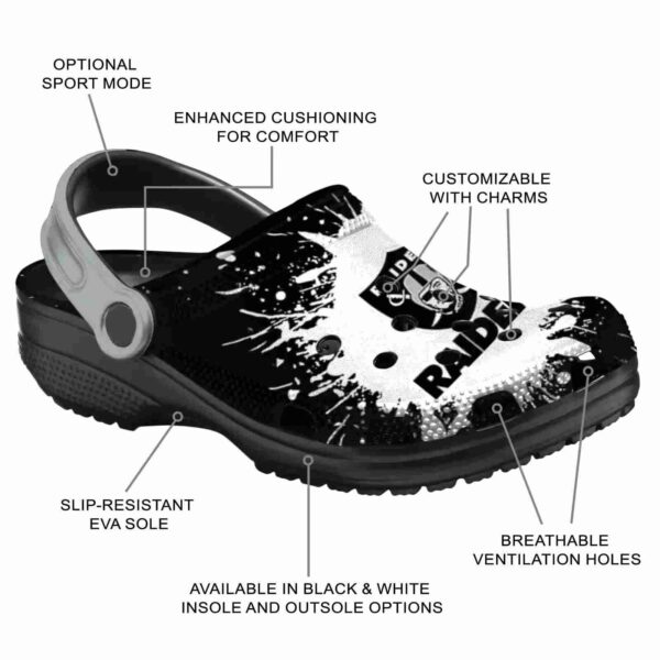 personalized las vegas raiders splash art crocs new arrival