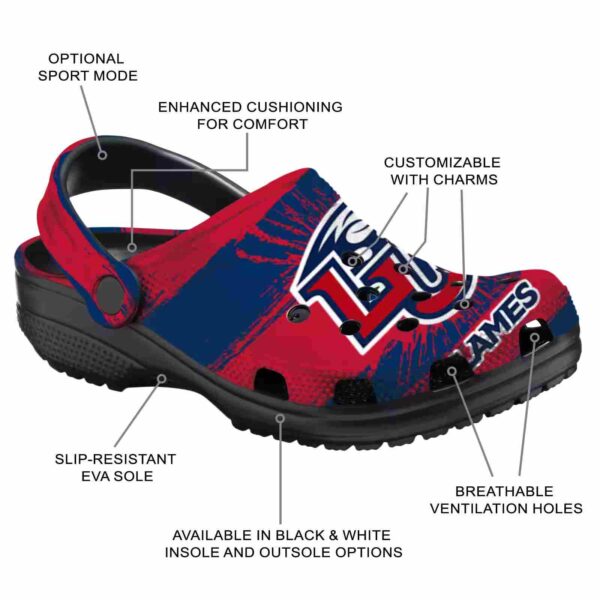 personalized liberty flames paint splatter graphics clog new arrival