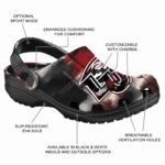 personalized liberty flames plaid fusion clog best selling