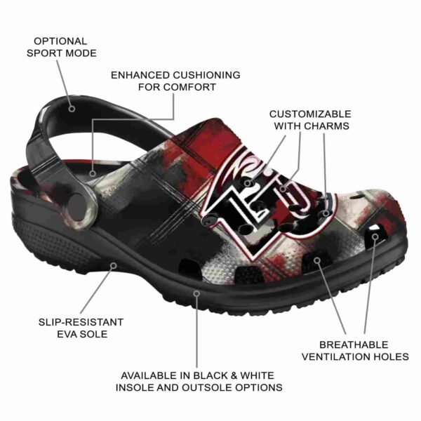 personalized liberty flames plaid fusion clog new arrival
