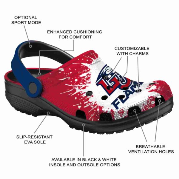 personalized liberty flames splash art clog new arrival