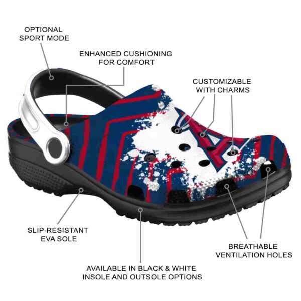 personalized los angeles angels zigzag paint burst crocs new arrival