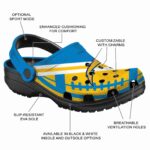 Personalized Los Angeles Chargers Football Motif Crocs Best selling