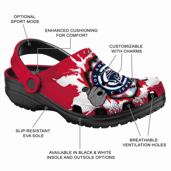personalized los angeles clippers gripping hand clog new arrival