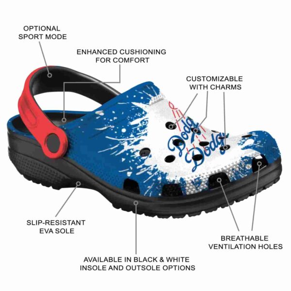 personalized los angeles dodgers splash art crocs new arrival