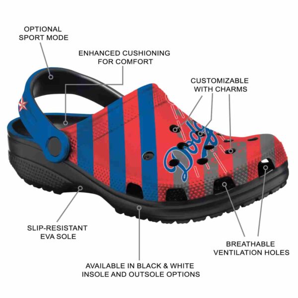 personalized los angeles dodgers star spangled graphic crocs new arrival