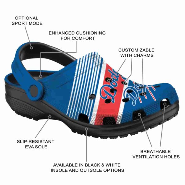 personalized los angeles dodgers vibrant dual tone crocs new arrival