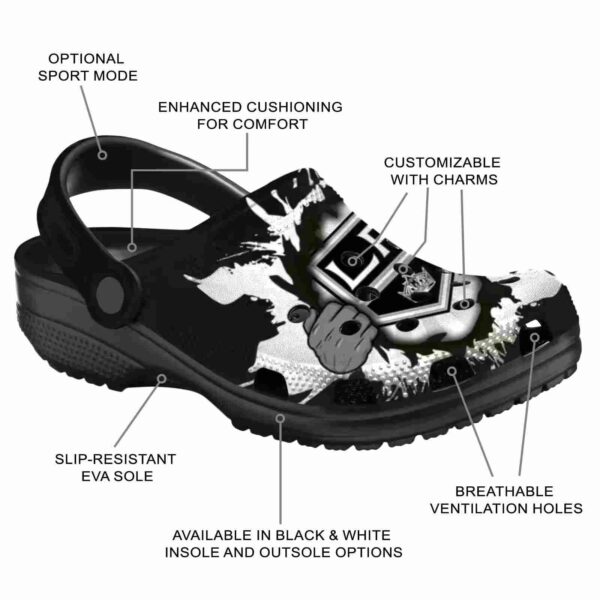 personalized los angeles kings gripping hand clog new arrival
