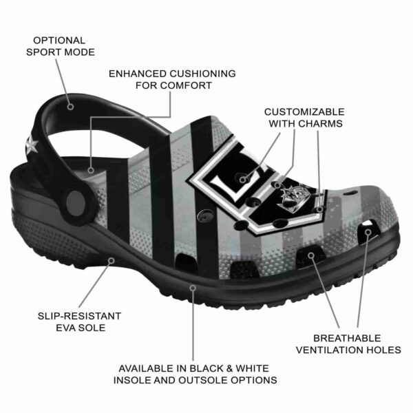 personalized los angeles kings star spangled graphic clog new arrival