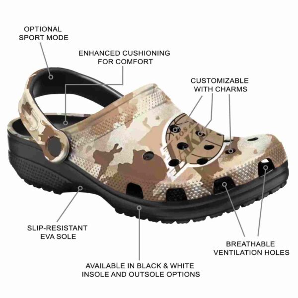 personalized los angeles lakers desert camo crocs new arrival