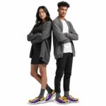 personalized los angeles lakers vertical stripes crocs fashion forward